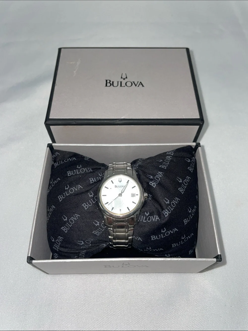 BULOVA STAINLESS STEEL WOMENS BRACELET WATCH FTL-07-189